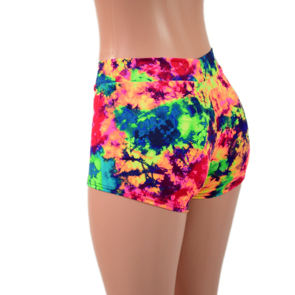 Midrise Shorts in Acid Splash - Coquetry Clothing