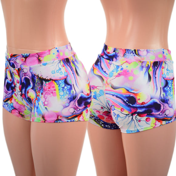Midrise Shorts in Dreamscape - Coquetry Clothing