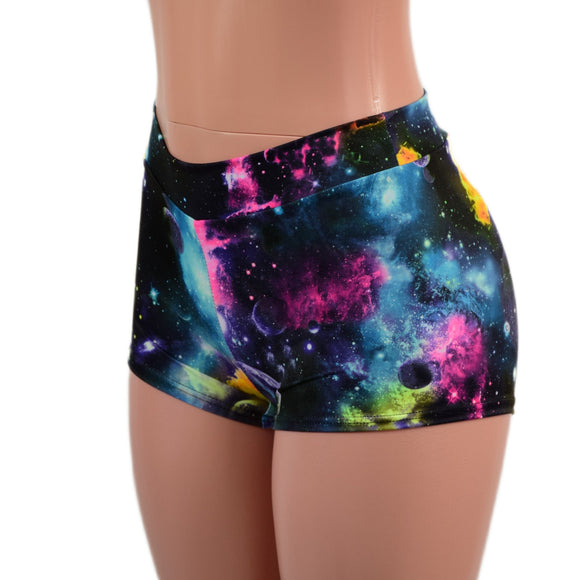 Midrise Shorts in Galaxy - Coquetry Clothing