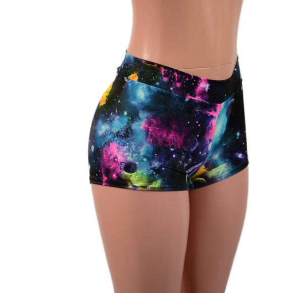 Midrise Shorts in Galaxy - Coquetry Clothing
