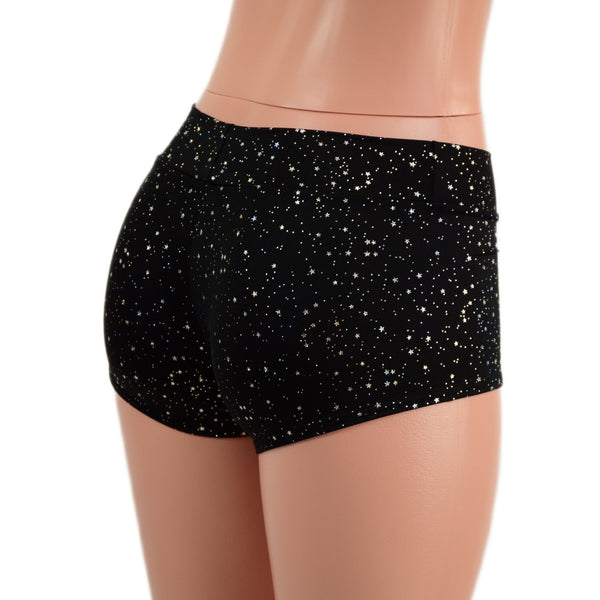 Midrise Shorts in Star Noir - 3