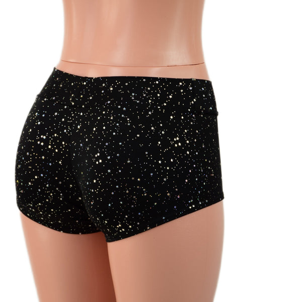 Midrise Shorts in Star Noir - 4
