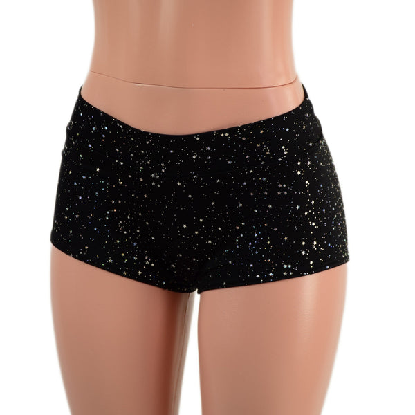 Midrise Shorts in Star Noir - 7