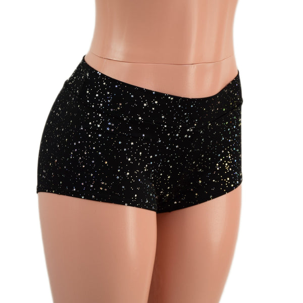 Midrise Shorts in Star Noir - 2
