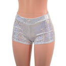 Midrise Shorts in White Kaleidoscope - Coquetry Clothing