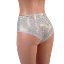 Midrise Siren Shorts in White Kaleidoscope - Coquetry Clothing