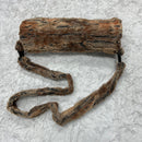 Minky Faux Fur Muff in Amber Fox with Detachable Minky Strap - Coquetry Clothing