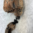 Minky Faux Fur Muff in Amber Fox with Detachable Minky Strap - Coquetry Clothing