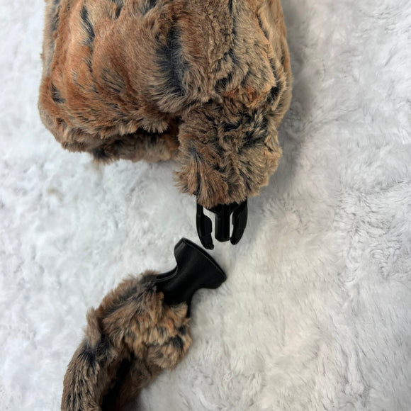 Minky Faux Fur Muff in Amber Fox with Detachable Minky Strap - Coquetry Clothing