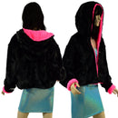 Minky Waist Length Jacket with Snap Front - Coquetry Clothing