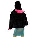 Minky Waist Length Jacket with Snap Front - Coquetry Clothing