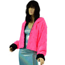 Minky Waist Length Jacket with Snap Front - Coquetry Clothing