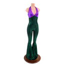 Monroe Halter Bell Bottom Flare Catsuit - Coquetry Clothing