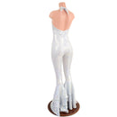 Monroe Halter Bell Bottom Flare Catsuit with Triple Tier Bells - Coquetry Clothing