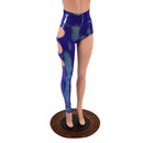 Moonstone High Waist One Sided Leggings with O - Ring Cutouts - Coquetry Clothing