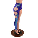 Moonstone High Waist One Sided Leggings with O - Ring Cutouts - Coquetry Clothing