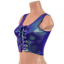 Moonstone Laceup Crop Tank - Coquetry Clothing