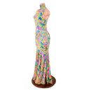 Neon Flux Backless Trumpet Gown - Coquetry Clothing