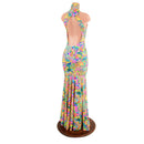 Neon Flux Backless Trumpet Gown - Coquetry Clothing