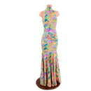 Neon Flux Backless Trumpet Gown - Coquetry Clothing
