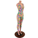 Neon Flux Scoop Neck Catsuit with Quad Cutouts - Coquetry Clothing