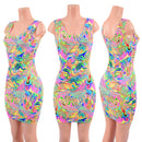 Neon Flux UV Glow Tank Dress - Coquetry Clothing