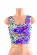 Neon Glow Worm Tank Crop READY to SHIP - Coquetry Clothing