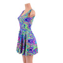 Neon Glow Worm Tank Style Skater Dress - Coquetry Clothing