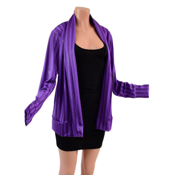 Not A Cardigan in Nevermore Stripes - Coquetry Clothing