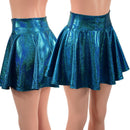 Ocean Sparkle Circle Cut Mini Skirt - Coquetry Clothing
