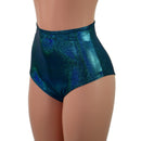 Ocean Sparkle High Waist Siren Shorts - Coquetry Clothing