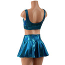 Ocean Sparkle Rave Skirt & Starlette Bralette Set - Coquetry Clothing