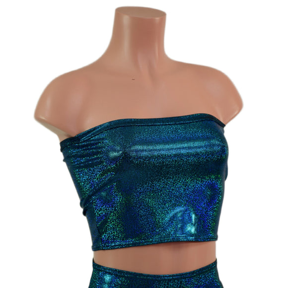Ocean Sparkle Strapless Tube Top - Coquetry Clothing