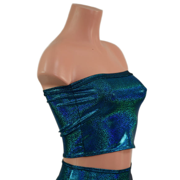 Ocean Sparkle Strapless Tube Top - Coquetry Clothing