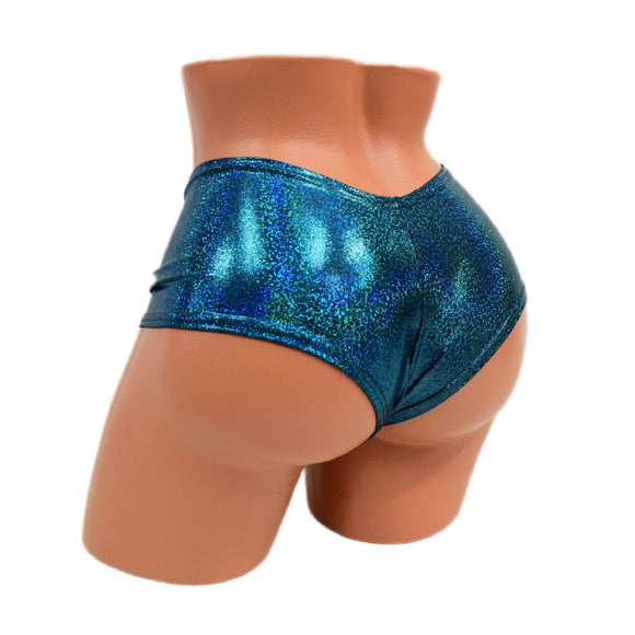 Ocean Sparkle Ultra Cheeky Booty Shorts - Coquetry Clothing