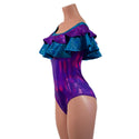 Off Shoulder Double Ruffle Siren Romper - 4