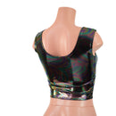Oil Slick Laceup Crop Tank - Coquetry Clothing