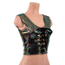 Oil Slick Laceup Crop Tank - Coquetry Clothing