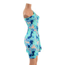 One Shoulder Fan Sleeve Dress - Coquetry Clothing