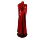 Open Fronted Full Length Gown with Victoria Sleeves and Breakaway Snaps - Coquetry Clothing