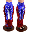 Patriotic Rodeo Shirt and Fringed Bootcut Macho Pants SET - Coquetry Clothing