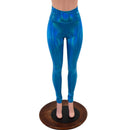 Peacock Holographic High Waist Leggings - Coquetry Clothing