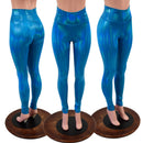 Peacock Holographic High Waist Leggings - Coquetry Clothing