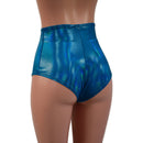 Peacock Holographic High Waist Siren Shorts - Coquetry Clothing