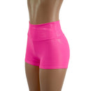 Pink Highlighter High Waist Shorts READY to SHIP - Coquetry Clothing