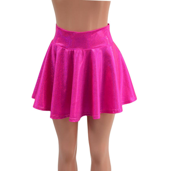 Pink Holographic Rave Skirt - Coquetry Clothing