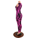 Pink Lightning Sleeveless Catsuit - Coquetry Clothing