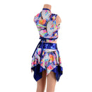 Pixie Skirt and Wrap and Tie Top with Contrast Trim Set - Coquetry Clothing