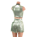 Platinum 2PC Keyhole Top and Gladiator Shorts Set - Coquetry Clothing