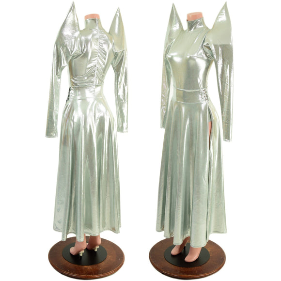 Platinum Breakaway Skirt & Romper Set - Coquetry Clothing